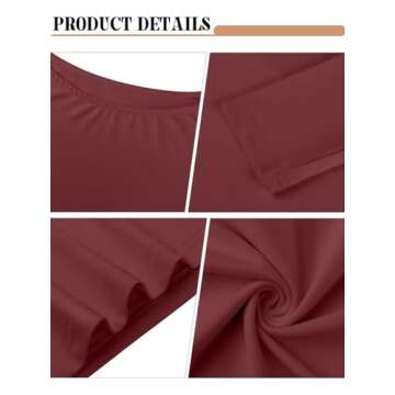 Bliwov Womens Long Sleeve Boat Neck Crop Top Stylish Winter