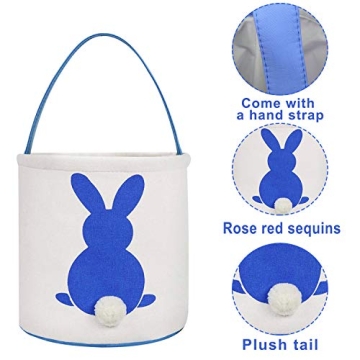 TOPLEE Easter Bunny Basket Set for Kids - Personalized Fun