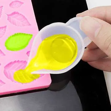 15 PCS Silicone Mold Cup Dispenser for Crafts and Baking