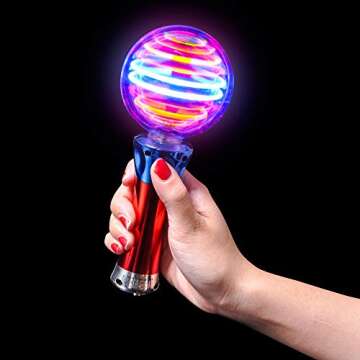 Rhode Island Novelty Light-up Magic Ball Wand, One Piece