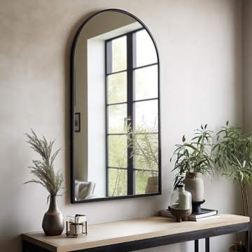 Dewfig Arched Wall Mounted Mirror for Stylish Spaces