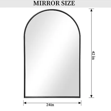 Stylish Dewfig Arched Wall Mounted Mirror for Homes