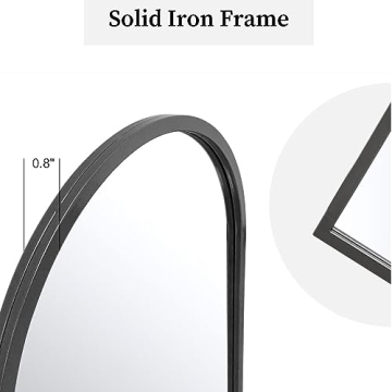 Stylish Dewfig Arched Wall Mounted Mirror for Homes