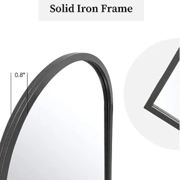Stylish Dewfig Arched Wall Mounted Mirror for Homes