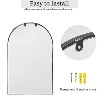 Stylish Dewfig Arched Wall Mounted Mirror for Homes