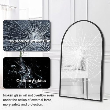 Stylish Dewfig Arched Wall Mounted Mirror for Homes