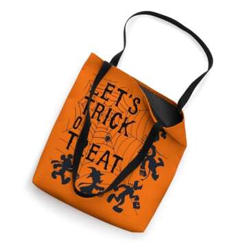 Disney Mickey and Friends Trick or Treat Halloween Orange Tote Bag