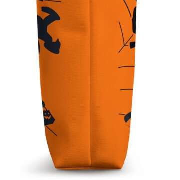 Disney Mickey and Friends Trick or Treat Halloween Orange Tote Bag