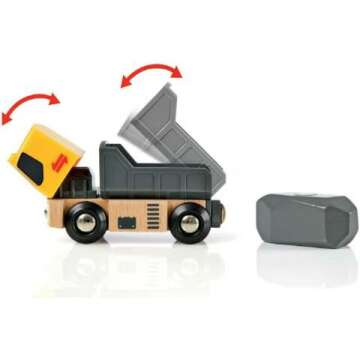 BRIO World 33210 Wooden Toy Train & Road Set