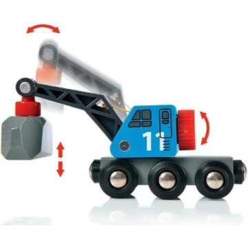 BRIO World 33210 Wooden Toy Train & Road Set