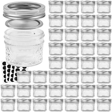 VERONES 4 OZ Mason Jars - Canning, DIY, and Gifting Solutions