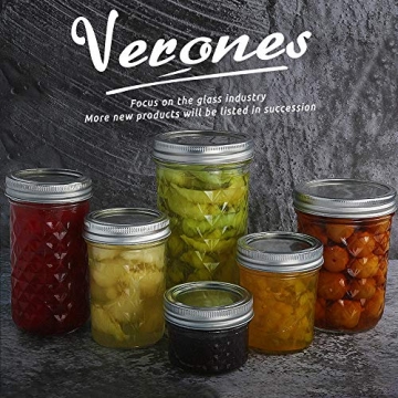 VERONES 4 OZ Mason Jars - Canning, DIY, and Gifting Solutions