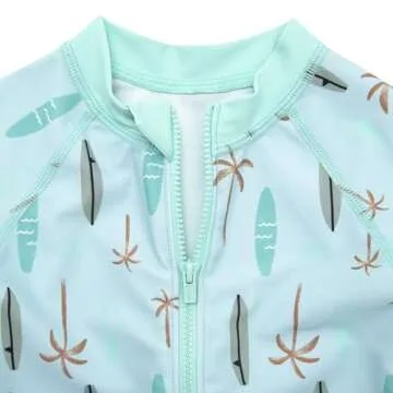 Stylish UPF 50+ Rashguard Swimsuit for Toddlers