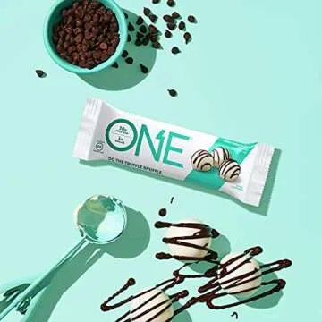 ONE Protein Bars, White Chocolate Truffle, Gluten Free Protein Bars with 20g Protein and only 1g Sugar, Guilt-Free Snacking for High Protein Diets, 2.12 oz (12 Pack)