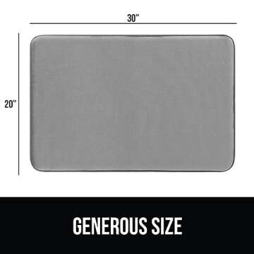 Gorilla Grip Thick Memory Foam Bath Rugs, Soft Absorbent Velvet Bathroom Mats, Durable Dots on Under...