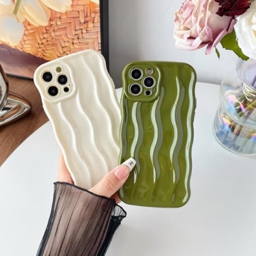 Stylish Durable Water Ripple iPhone 12 Pro Case Green