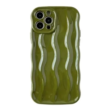 Stylish Durable Water Ripple iPhone 12 Pro Case Green