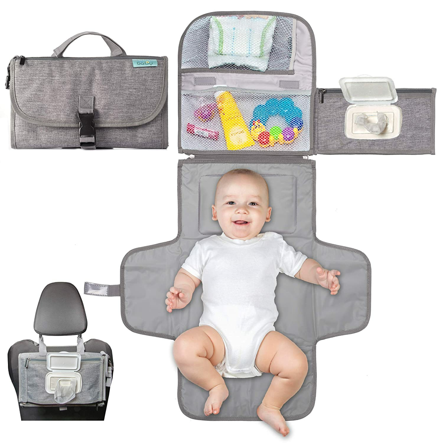 Portable Diaper Changing Station for Newborn Girls