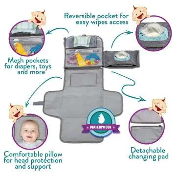Portable Diaper Changing Station for Newborn Girls