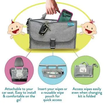 Portable Diaper Changing Station for Newborn Girls