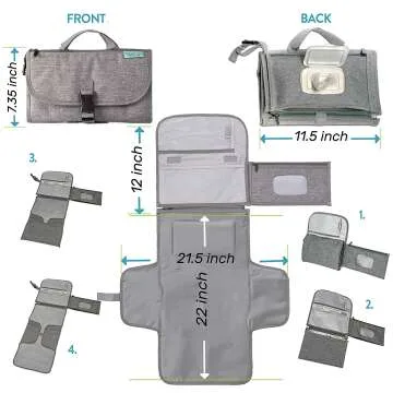 Portable Diaper Changing Station for Newborn Girls