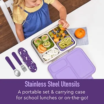 Bentgo® Kids Utensil Set - Easy-Grip Fork and Spoon