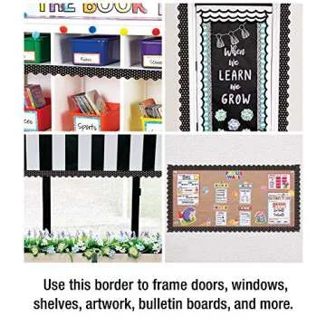 Carson Dellosa 36 Ft Scalloped Bulletin Board Borders