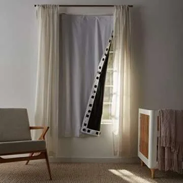 Amazon Basics Portable Blackout Curtain Shade for Sleep