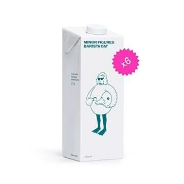 Minor Figures - Oat Milk, Unsweetened Barista Oat Milk, 32 Oz | Non Dairy Milk | Coffee Creamer | Pl...