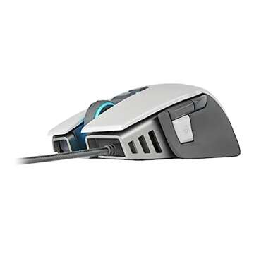 Corsair M65 RGB Elite - FPS Gaming Mouse - 18,000 DPI Optical Sensor - Adjustable DPI Sniper Button - Tunable Weights - White
