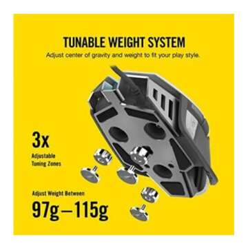 Corsair M65 RGB Elite - FPS Gaming Mouse - 18,000 DPI Optical Sensor - Adjustable DPI Sniper Button - Tunable Weights - White