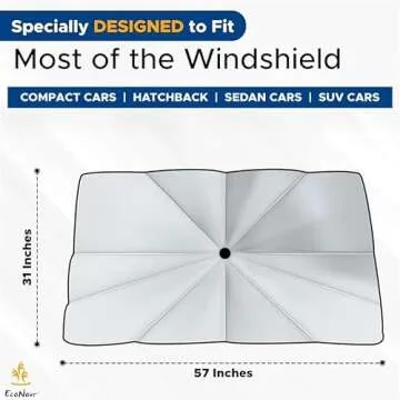 EcoNour Car Windshield Sun Shade - Ultimate Protection and Insulation