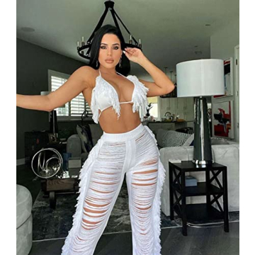 Stylish KANSOON Women's Crochet Swim Cover Up Set