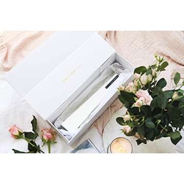 Living Light Icicle Pillar Candle Scented and Handmade with Natural Plant & Beeswax, Cotton Wick & a Blend of Fragrance & Essential Oils. (Darke Red - Red Currant, Small)