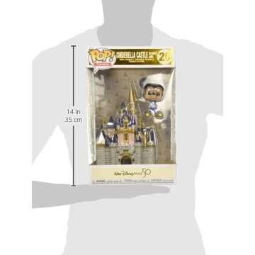 Funko POP Town Disney 50th Cinderella Castle & Mickey