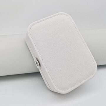 MSLWGTS Mini Jewelry Travel Box for Women & Girls