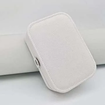 MSLWGTS Mini Jewelry Travel Box for Women & Girls