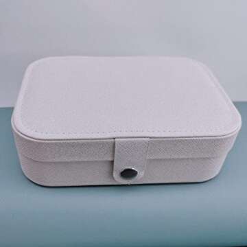 MSLWGTS Mini Jewelry Travel Box for Women & Girls