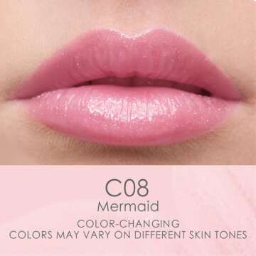 CATKIN Lip Balm Tinted Color Changing Lipstick Ultra Hydrating Lip Moistrurizer Chapstick with Vitam...