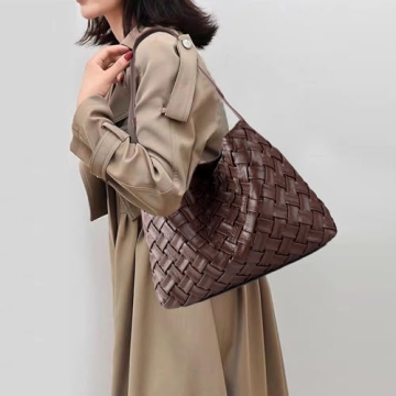 JINMANXUE Fashion Vegan Leather Tote Bag for Women