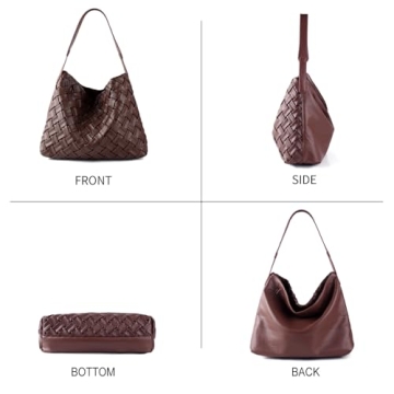 JINMANXUE Fashion Vegan Leather Tote Bag for Women