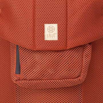 LLLbaby Serenity Airflow 6-in-1 Ergonomic Baby Carrier, Newborn to Toddler, Lumbar Support with Convertible Tote, Sienna (Sienna)