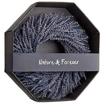 Lavender Wreath Natural 14 Inch Fragrant Home Decor