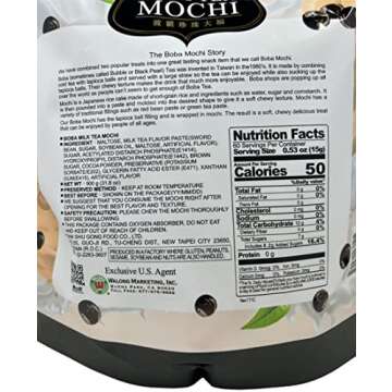 Yuki and Love Boba Milk Tea Mochi, 60 Count, 31.8 Oz