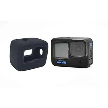 VGSION Wind Noise Reduction Foam Case-Wind Muff for GoPro Hero 13, 12, 11, 10, and 9 Black - Essential Accessory for Clear Audio Recording