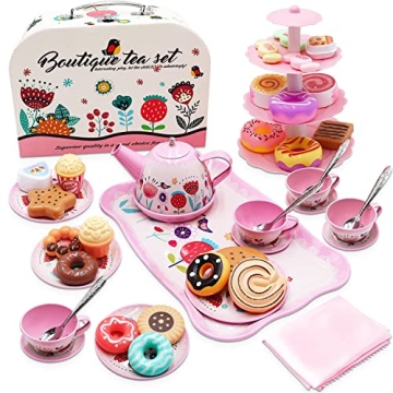 Princess Tea Time Toys for Little Girls, 44PCS Set