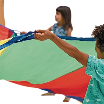 Excellerations 20-Foot Rainbow Play Parachute for Kids