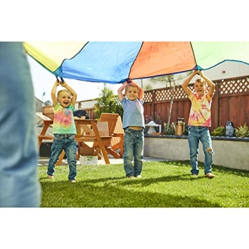 Excellerations 20-Foot Rainbow Play Parachute for Kids