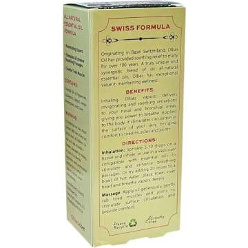 Olbas Oil Aromatherapy Inhalant and Aromatic Massage Oil, 1.65 Fl Oz