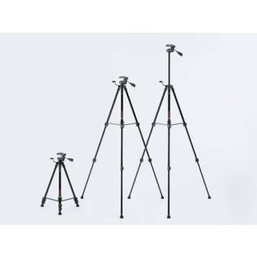 BOSCH BT 150 Compact Tripod with Extendable Height for Use with Line Lasers, Point Lasers, and Laser Distance Measures